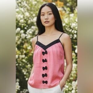 AKIRA Pink and Black Top with bows small